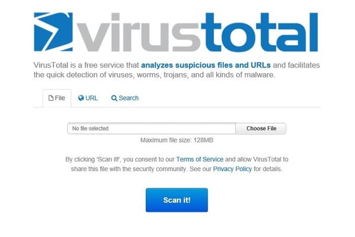 VirusTotal Extension for Chrome and Firefox