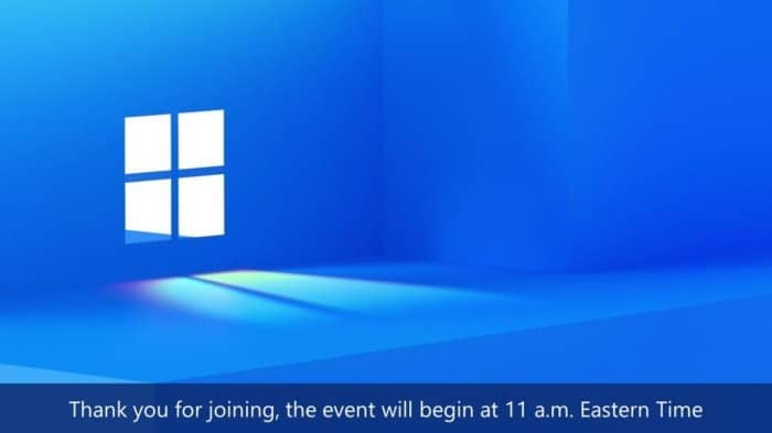 Watch Windows 11 event here