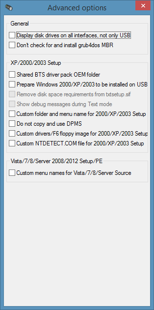 WinSetupFromUSB free for Windows 7 8.1
