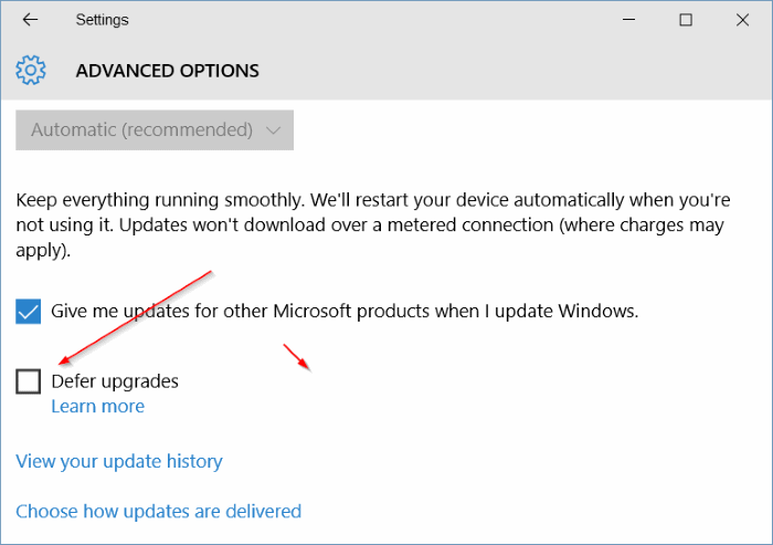 Windows 10 Anniversary Update not showing up pic01