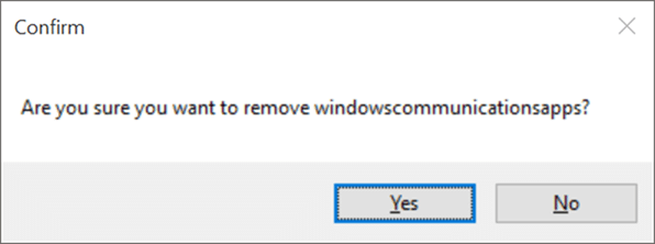 Windows 10 App Remover to reinstall Mail app