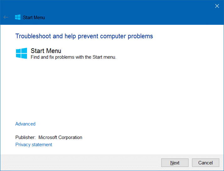 Windows 10 Start menu repair tool (2)