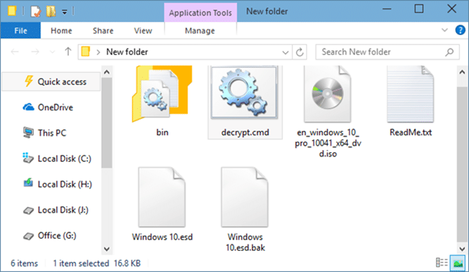 Windows 10 iso from ESD file step5