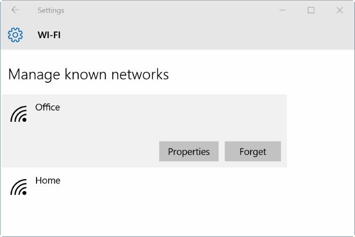 Windows 10 not remembering wifi password step3
