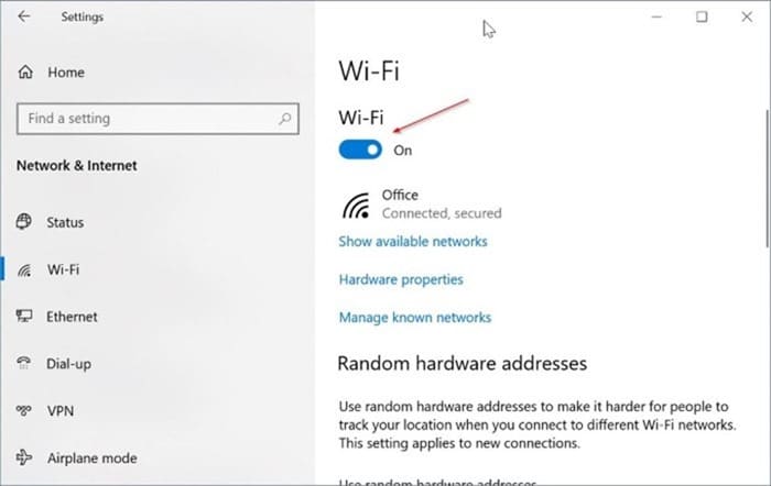 Windows 10 showing ethernet icon instead of Wi Fi pic2.png