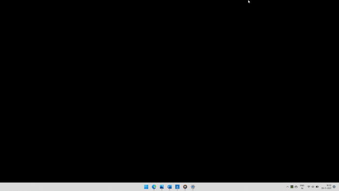 Windows 11 black desktop background