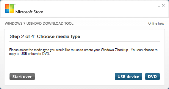 Windows 7 USB DVD Download Tool for Windows 8.1 Step3