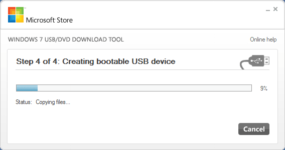 Windows 7 USB DVD Download Tool for Windows 8.1 Step7