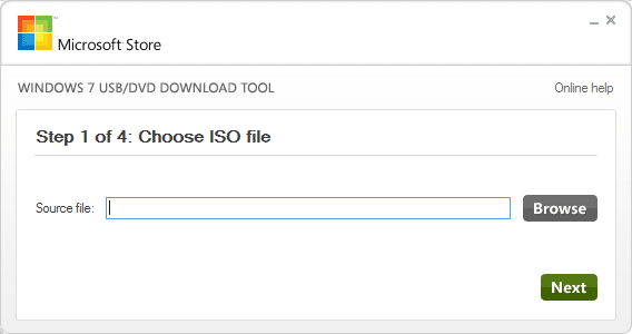 Windows 7 USB DVD Download Tool for Windows 8.1