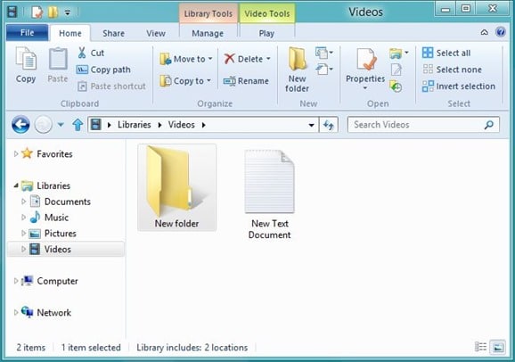 Windows 8 Explorer Ribbon