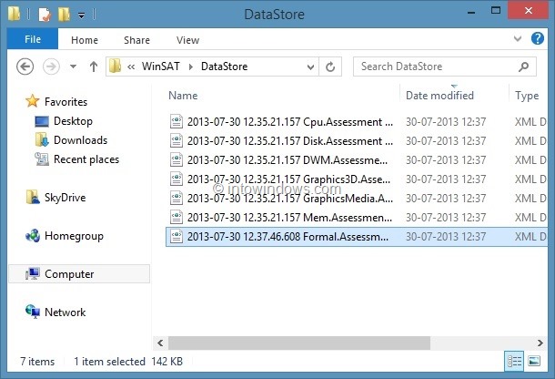 get Windows experience index in Windows 8.1 guide