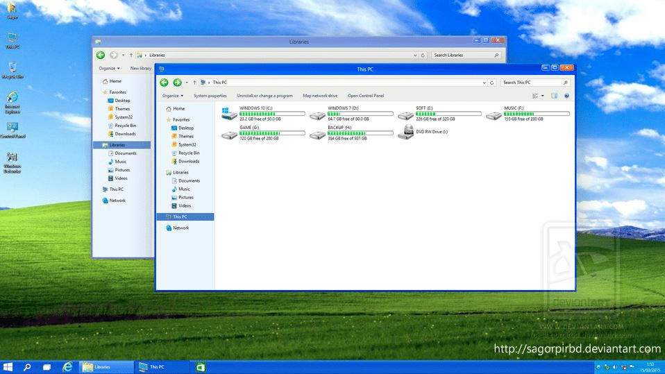 Windows XP Themes for Windows 10