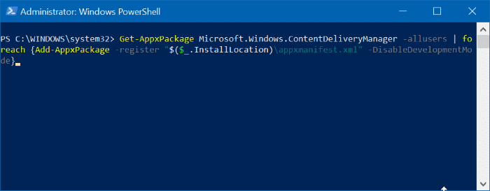 Windows spotlight not working in Windows 10 pic3