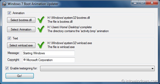 Windows 7 boot animation changer