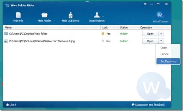 Wise Folder Hider Free