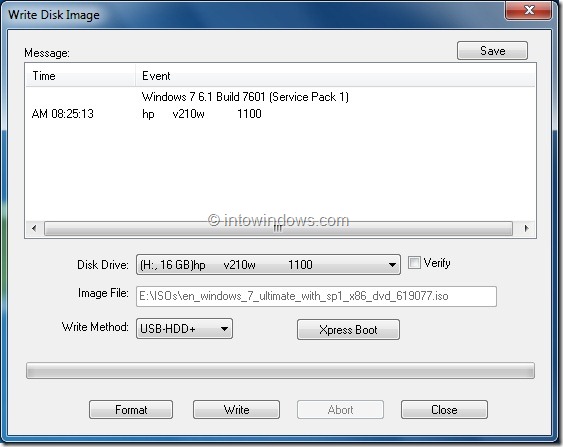 Write Disk Image