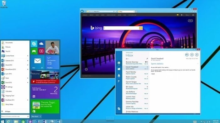 You can disable the Start menu in Windows 9