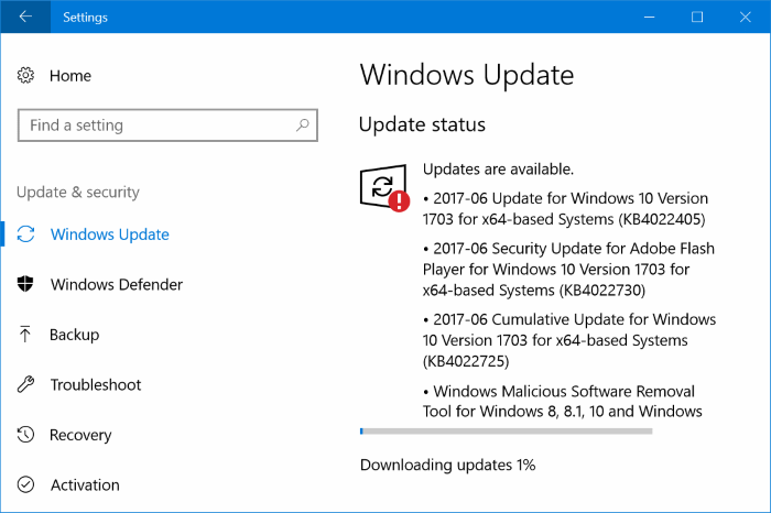 Your device is at risk because it's out of date pic1