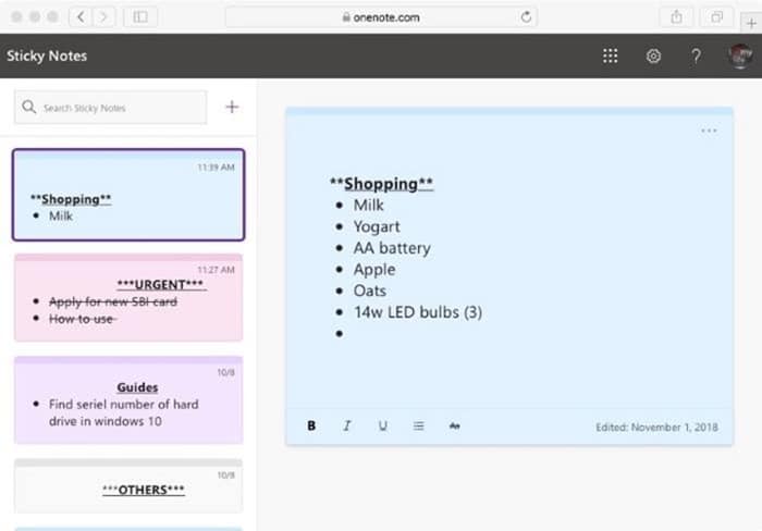 access Windows 10 Sticky Notes on Mac, iphone, Android pic2