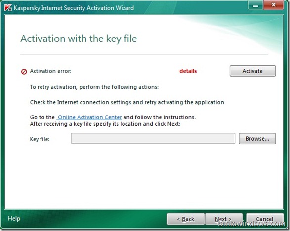 activate kaspersky 2011 offline with a key file