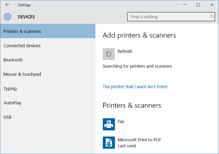 add a printer to Windows 10 step4
