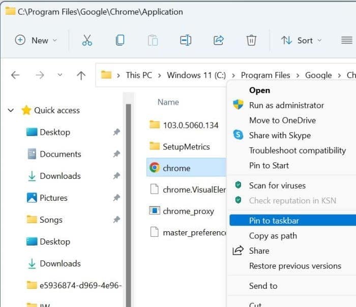 add apps to Windows 11 taskbar pic3