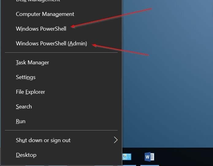 add command prompt to win x power user menu Windows 10 pic1