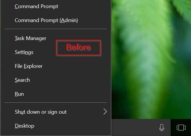 add control panel to win x power user menu windows 10 pic1
