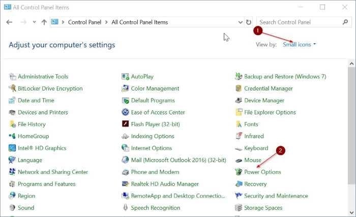 add hibernate option to power menu in Windows 10 Start pic2