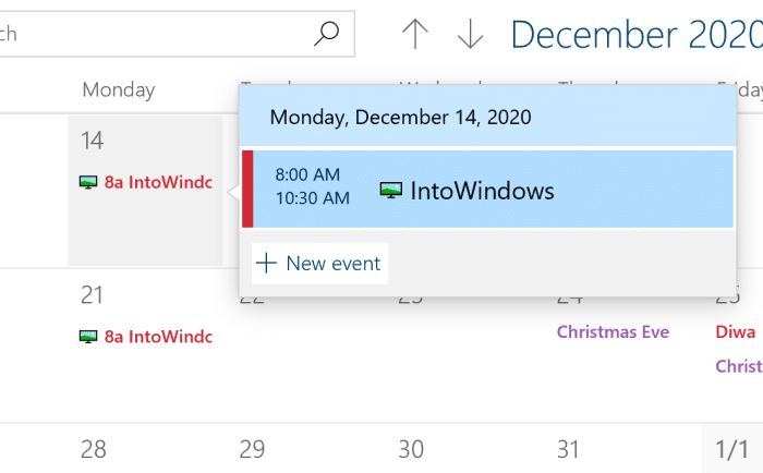 add or delete reminders in Windows 10 Calendar pic9
