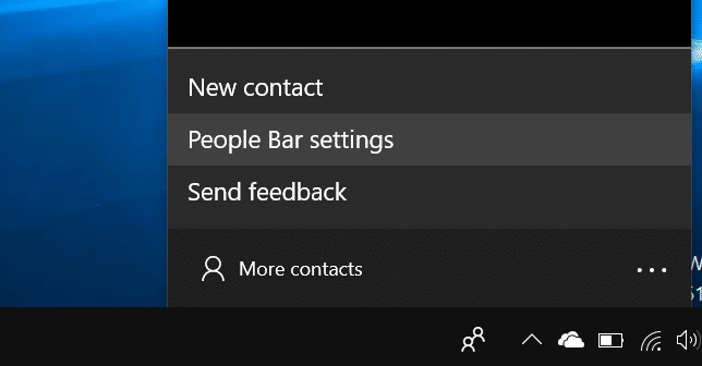 add or remove people bar from Windows 10 taskbar pic3
