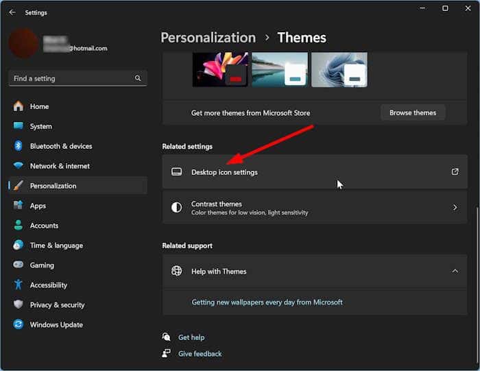 add recycle bin to desktop in Windows 11