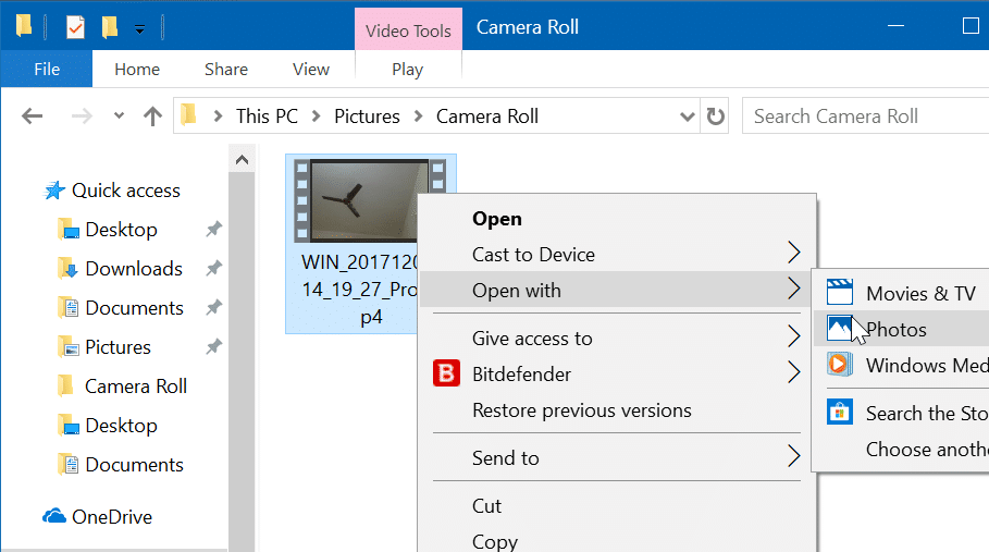 add slow-motion effect to videos in Windows 10 using Photos app pic1