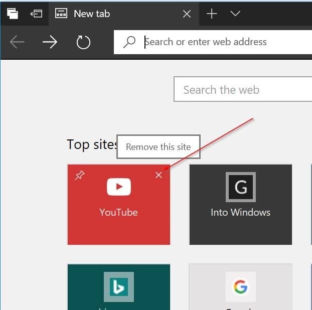 add websites to top sites in Microsoft Edge in Windows 10 pic2