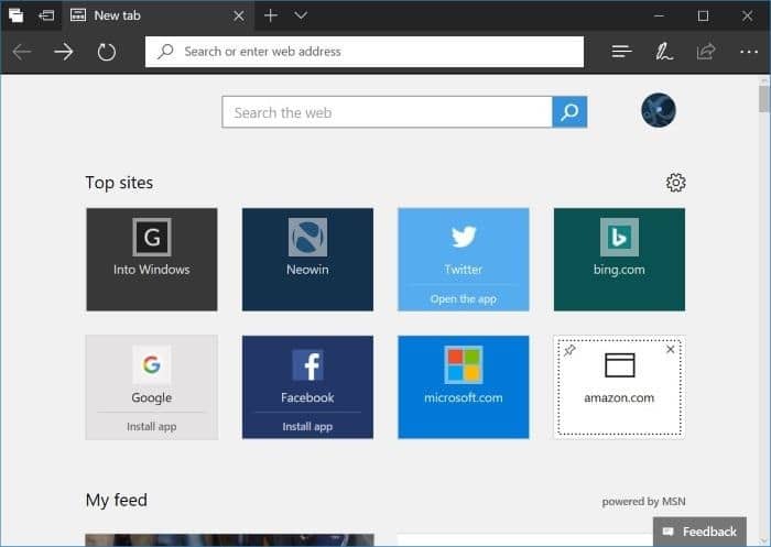 add websites to top sites in Microsoft Edge in Windows 10 pic5