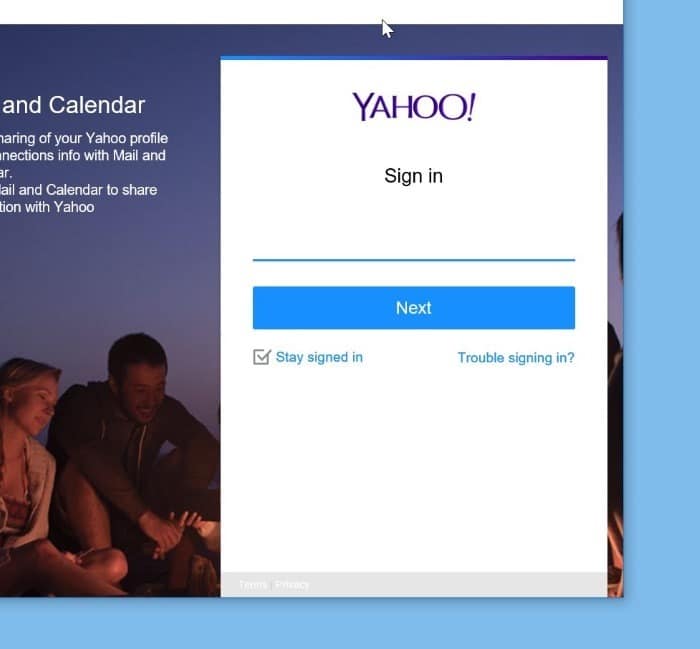 add yahoo mail account to Windows 10 mail step5