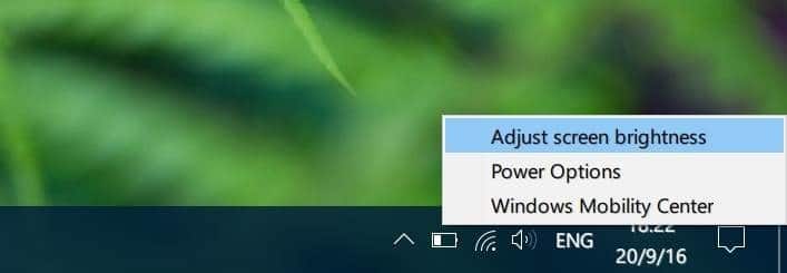 adjust screen brightness in Windows 10 pic3