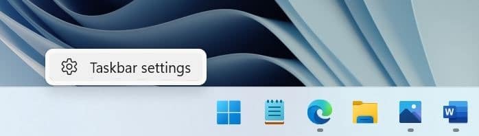 auto hide taskbar in Windows 11 pic1