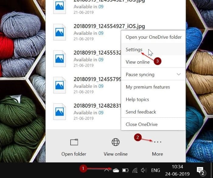 automatically backup documents, desktop and pictures to OneDrive