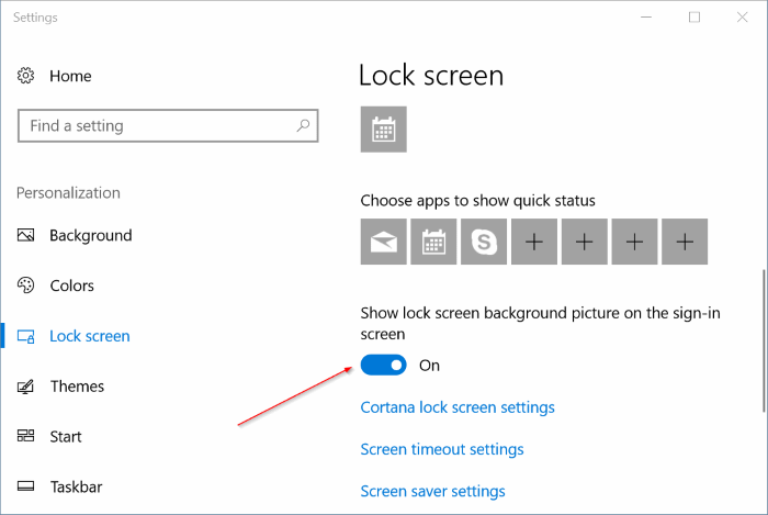 automatically change lock screen background picture in Windows 10 pic2