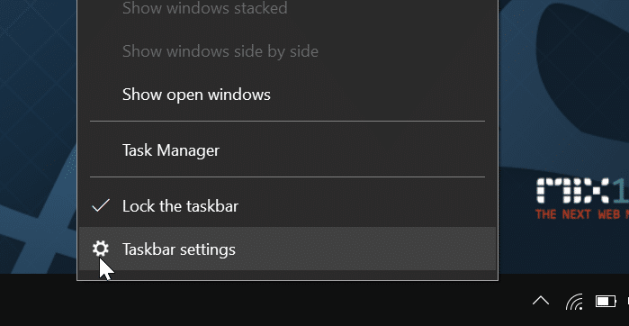 automatically hide the Windows 10 taskbar pic01