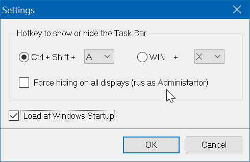 automatically hide the Windows 10 taskbar pic2