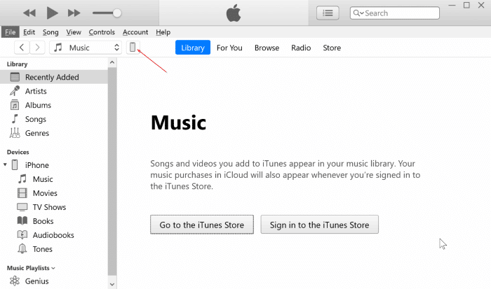 back up iphone to Windows 10 PC with iTunes pic1