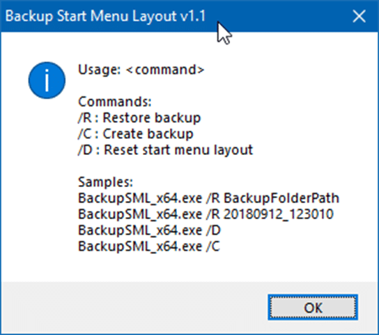 backup and restore Start menu layout in Windows 10 pic3