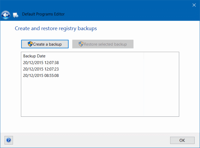 backup and restore file association in Windows 10 pic1 (2)