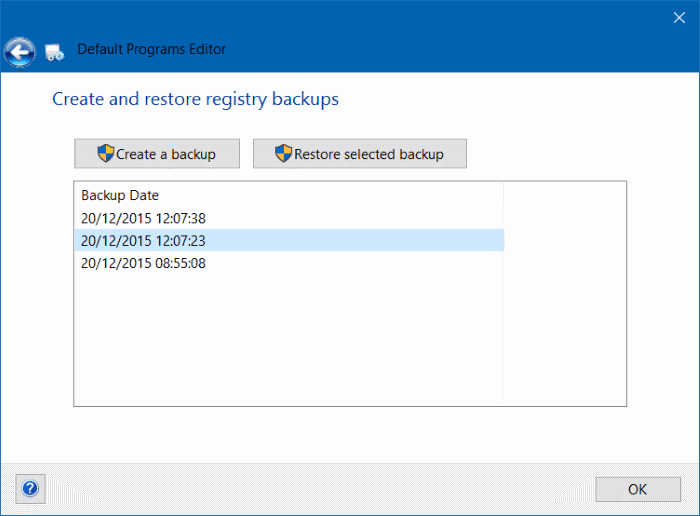 backup and restore file association in Windows 10 pic1 (3)