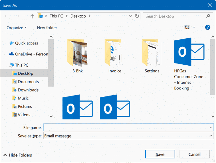 backup or save email messages in Windows 10 pic03
