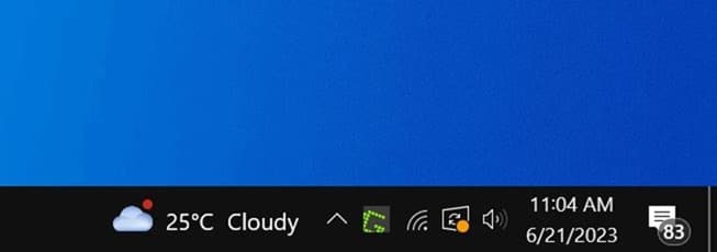 battery icon missing from Windows 10 taskbar pic01