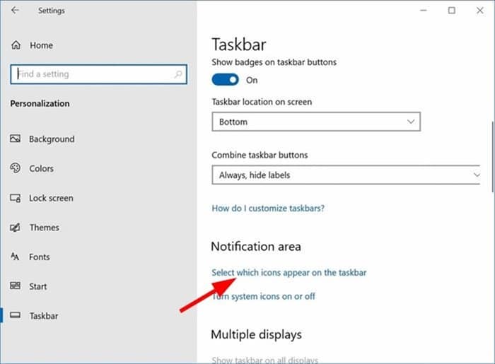 battery icon missing from Windows 10 taskbar pic1