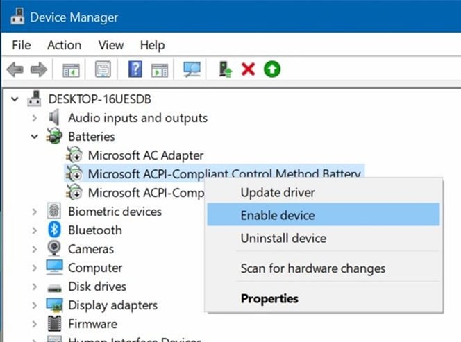 battery icon missing from Windows 10 taskbar pic9